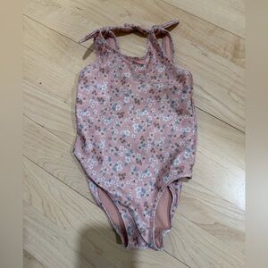 H&M Pink Floral Kids Swim One Piece
